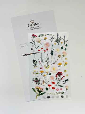 STICKERS “FLOWER LETTER” Suatelier