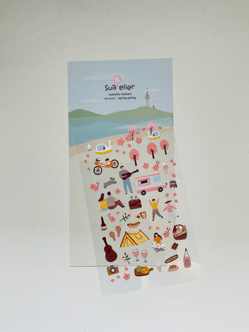 STICKERS “SPRING SPRING” Suatelier design