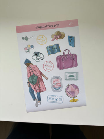 STICKERS Viaggiatrice